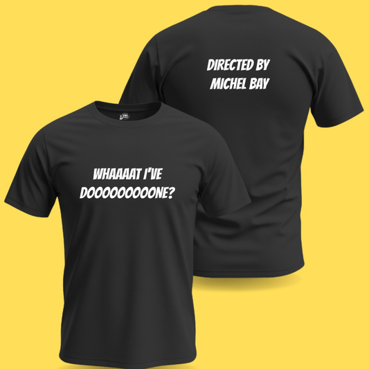 Camiseta DIRECTED BY MICHEL BAY Preta